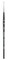 Princeton Series 4850 Aqua Elite Synthetic Watercolor Brush-Short Handle Round Size 3/0